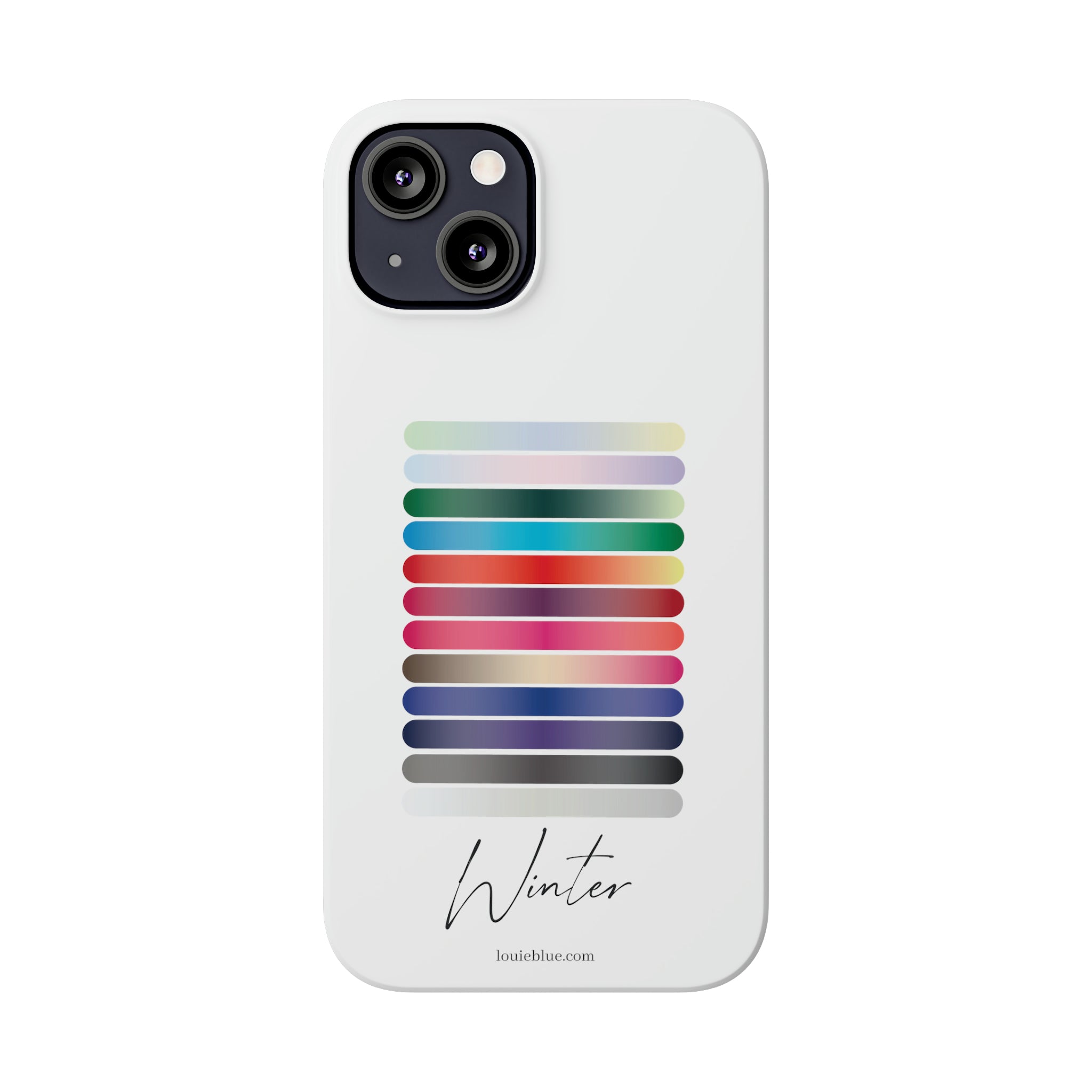 Color Swatch iPhone Slim Case - Winter