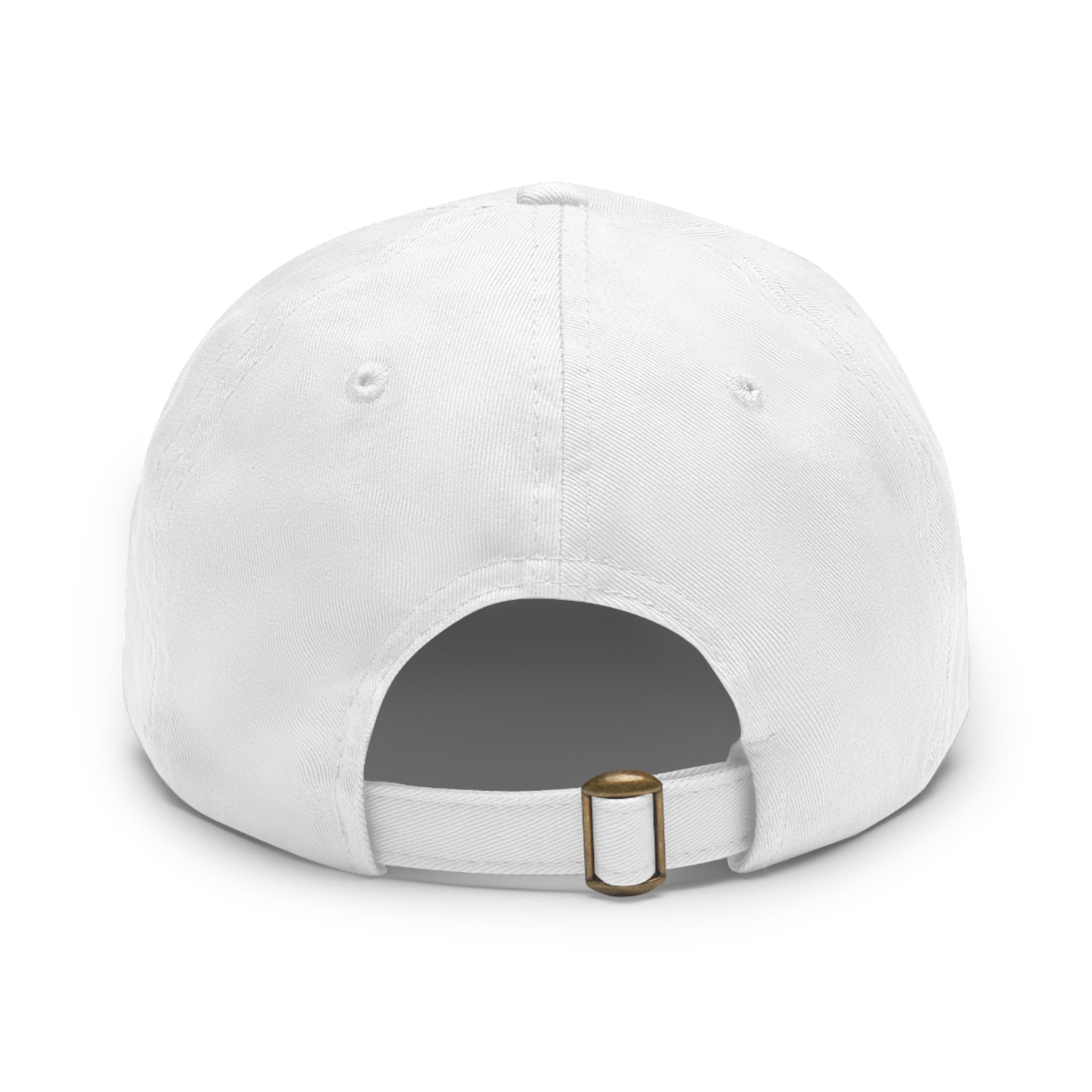 Des Moines: Est. 1857 Leather Patch White Hat - Spring