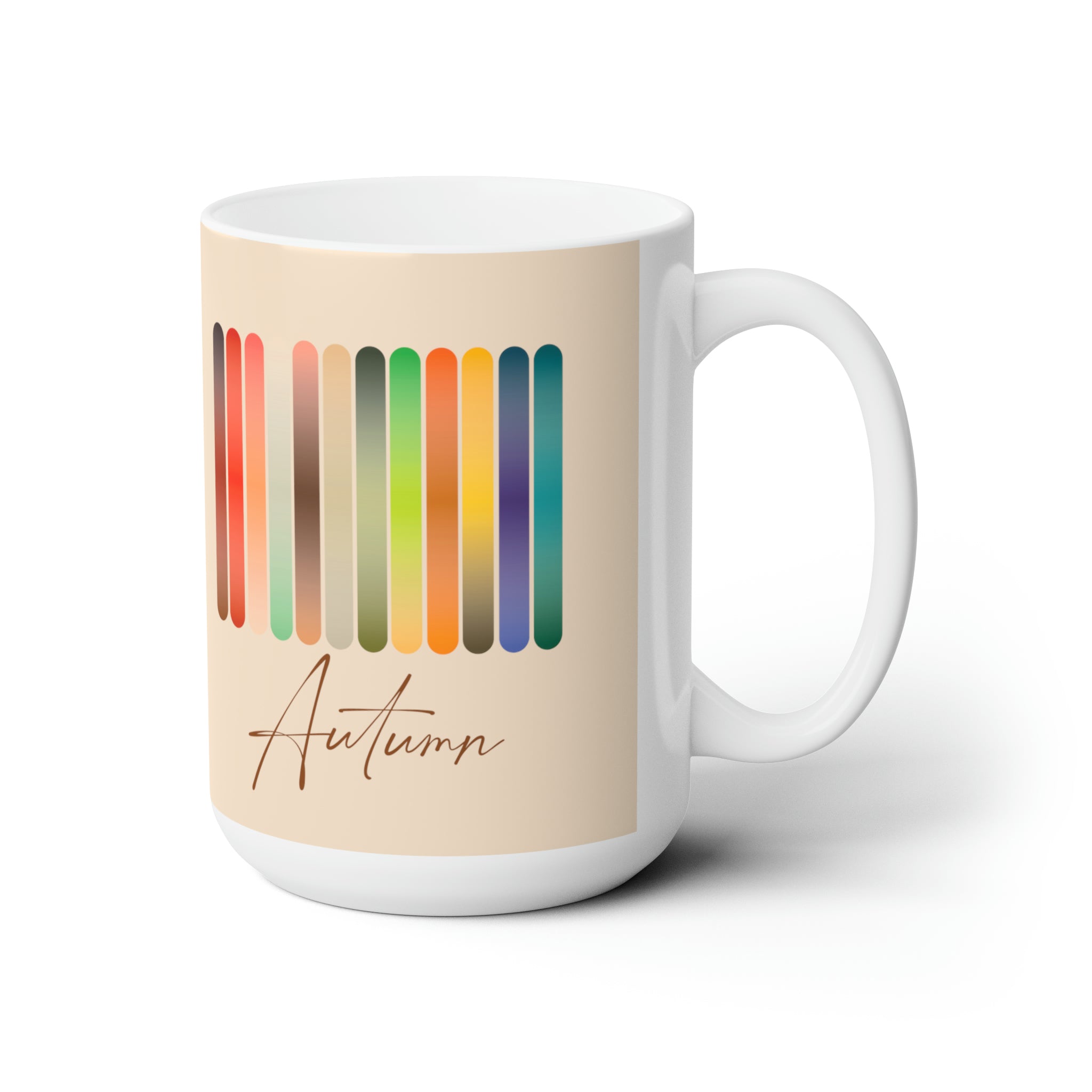 Color Swatch Ceramic Swatch Mug 15oz - Autumn