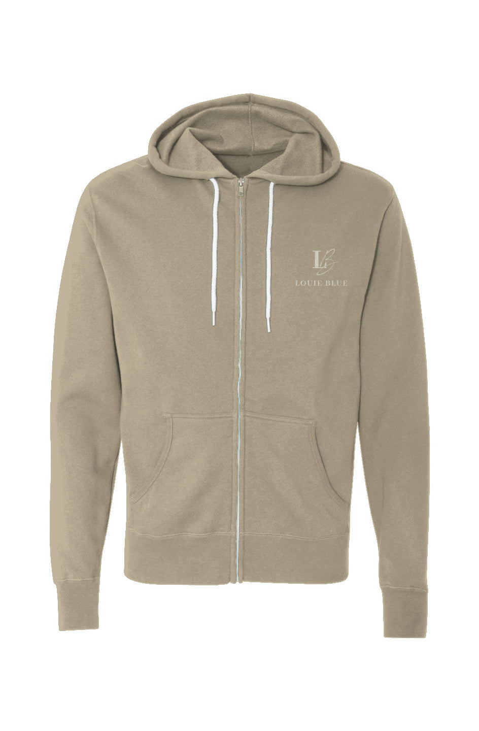 Louie Blue Zip Hoodie - Sandstone or Cobolt Blue