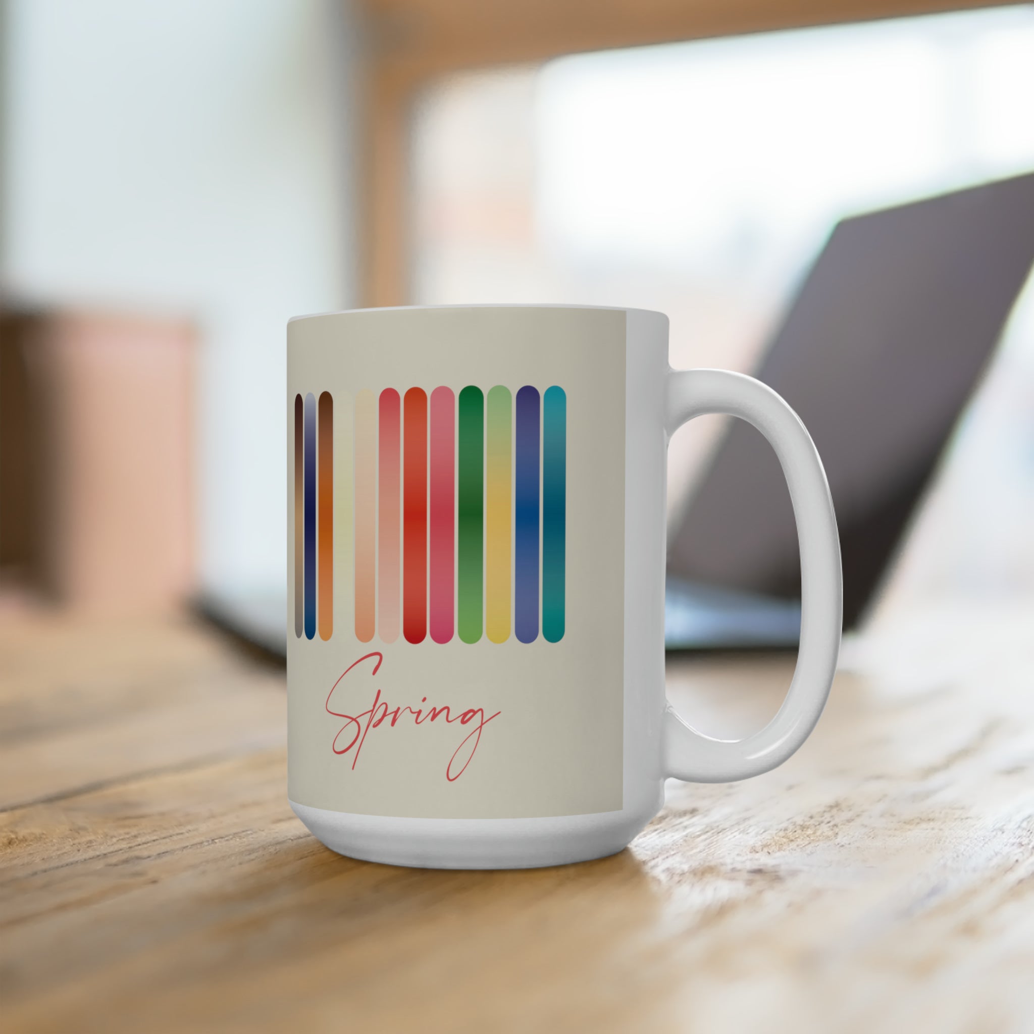 Color Swatch Ceramic Mug 15oz - Spring