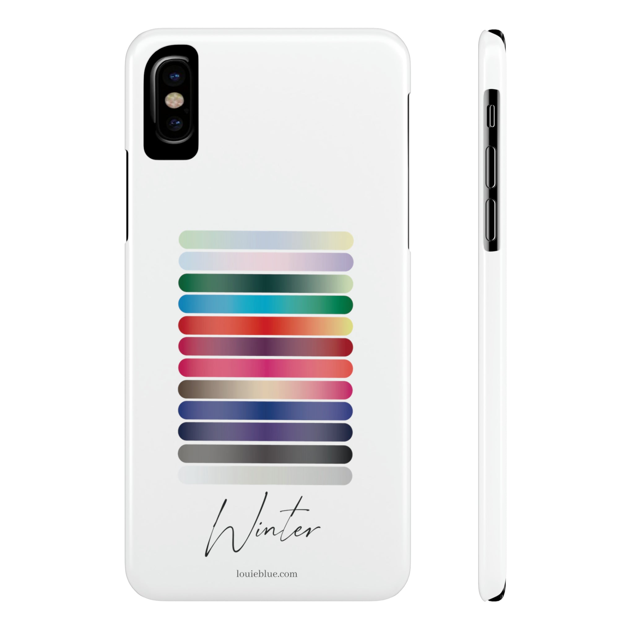 Color Swatch iPhone Slim Case - Winter